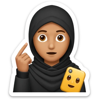 Thief speaking wit a cellular sticker