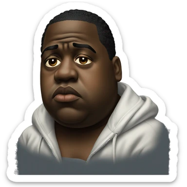 Notorious BIG sad sticker