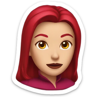 scarlet witch head sticker