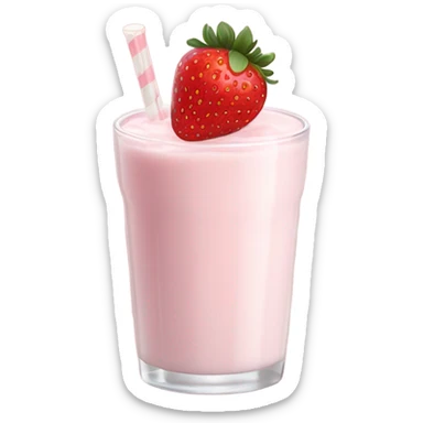 Strawberry milk sticker