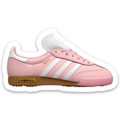 light pink adidas sambas sticker
