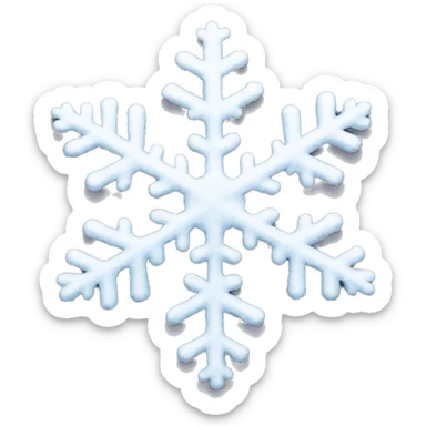 snow flakes sticker