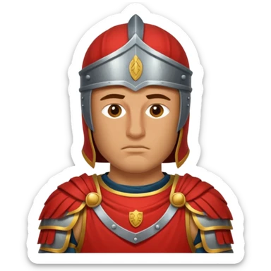 roman knight tired only head sticker