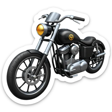 Bullet bike with black sticker