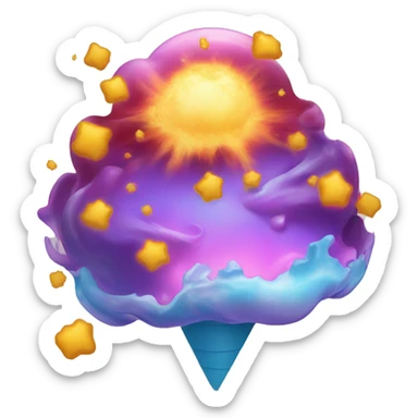 supernova,explosion,melting ice cream,19-25 woman sticker