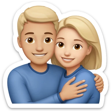 duas pessoas se abraçando  sticker