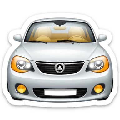 high beam car headlights, simple and clear sticker