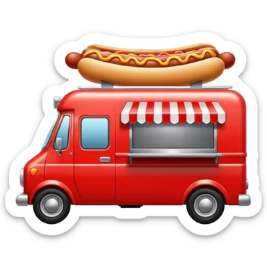 Hotdog truck. sticker