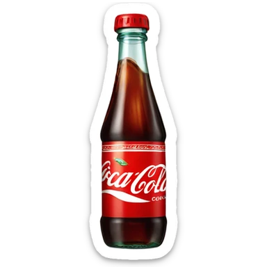 Bottle of Coca Cola  sticker