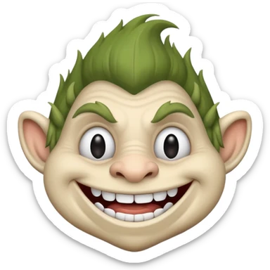 Troll face meme sticker