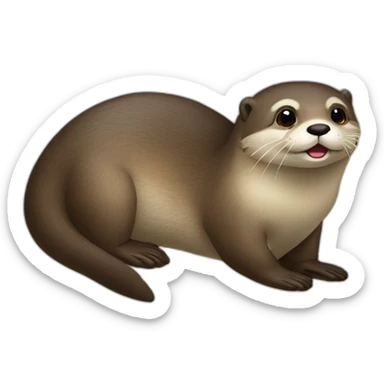 Loutre et paresseux sticker