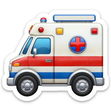 Ambulance crying sticker