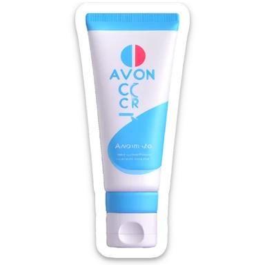 AVON hand cream tube with blue cap sticker