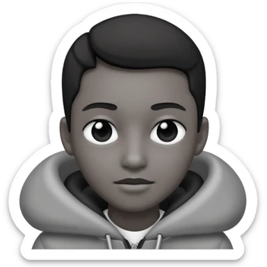 Create this emoji : 🎭 but in White and black and gray sticker