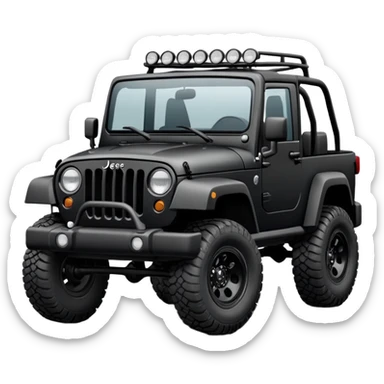 Black jeep sticker