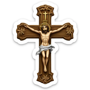 Catholic cross sticker