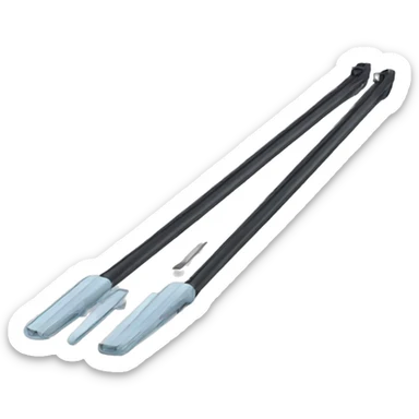 2 windshield wiper blades sticker