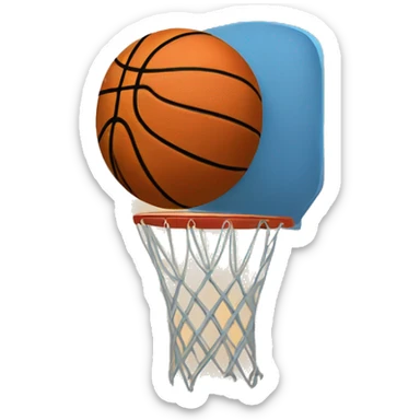 Balon de basquet sticker