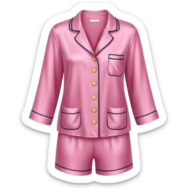 Cute pink silk pjs sticker