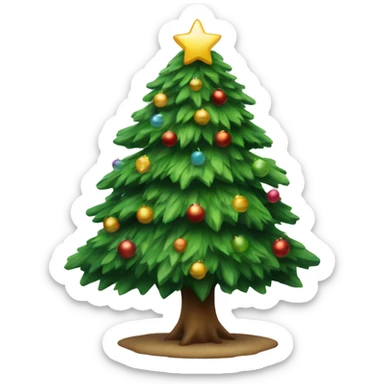 Christmas tree big sticker
