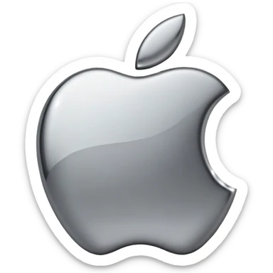 Apple logo sticker