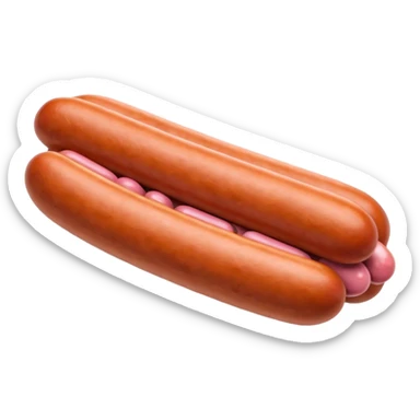 pink pills in a piece of sausage sticker