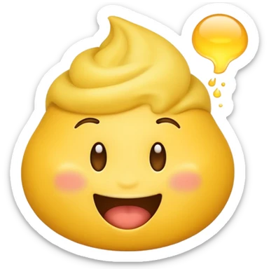emoji showing farting sticker