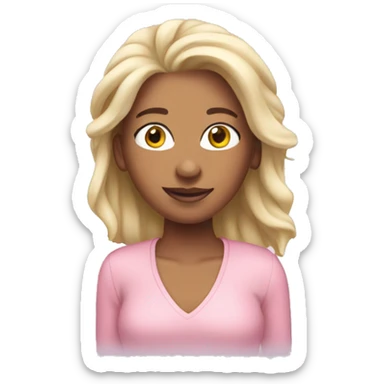 Realistic light pink porshe  sticker