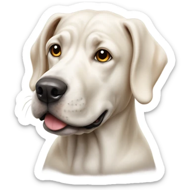 A dog of the Burgundian dogo breed sticker