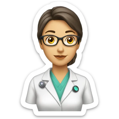 Représentation scientifique corp féminin sticker