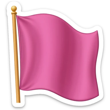 Pink flag emoji sticker