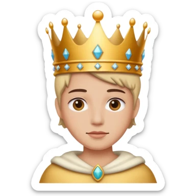 with crown please sticker