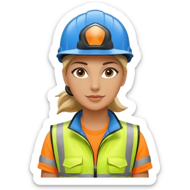 Urban Bike Courier woman  sticker