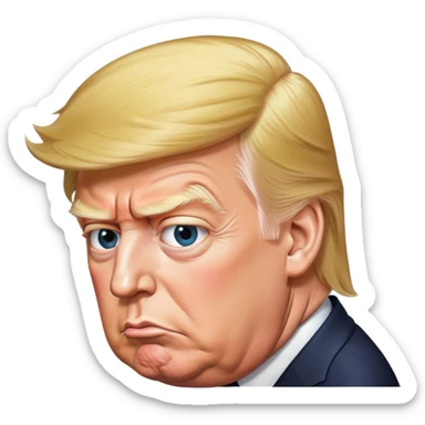 donald trump bending over sticker