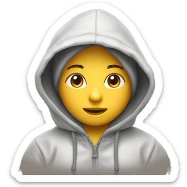 Bébé avec une cagoule  sticker