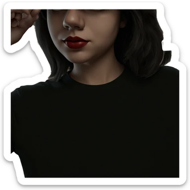 girl in viewfinder frame sticker