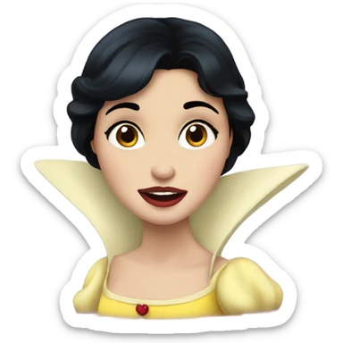 snow white disney accurate  sticker
