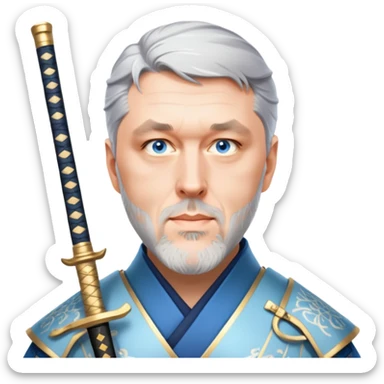 Elegant Samurai sticker