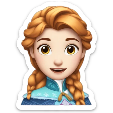 frozen Anna sticker
