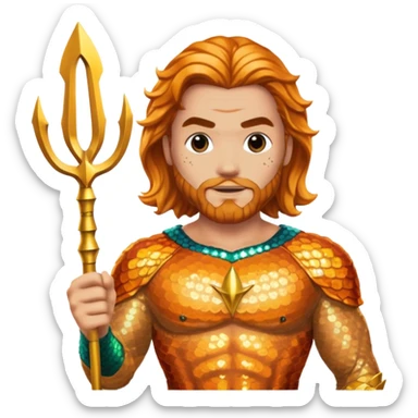 Aquaman with Sequin Outfit sticker