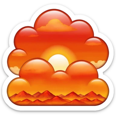 Sunset sticker