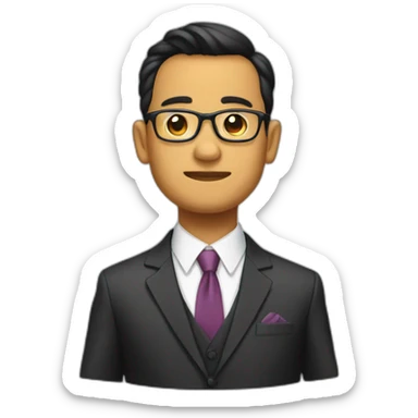 Anies Rasyid Baswedan with suit sticker