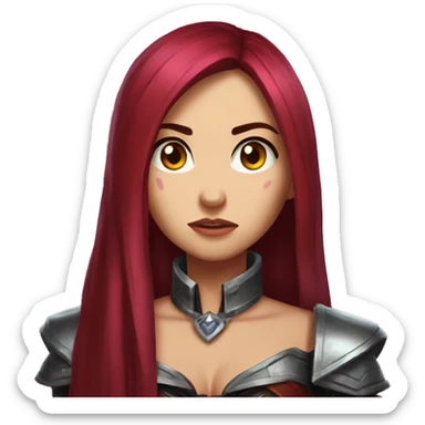 Katarina League of legends cry sticker