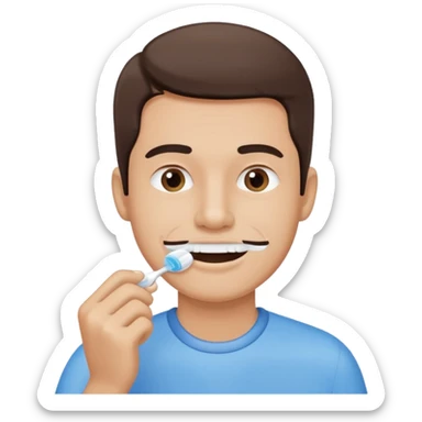 create a hand drawn icon fine line style with a men doing habits sticker