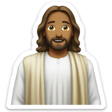 Jesus at the mall sticker