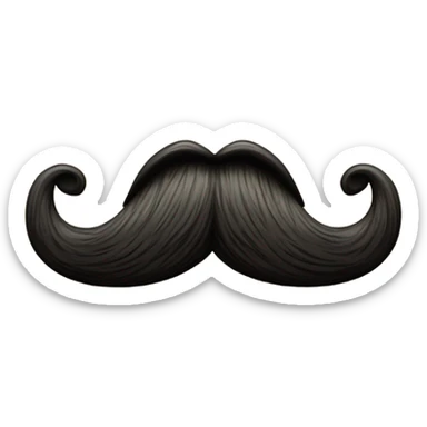 moustache sticker