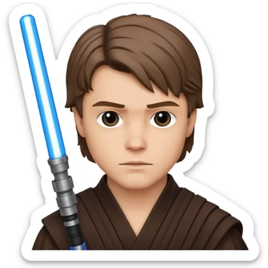 Anakin skywalker avec sabre laser sticker