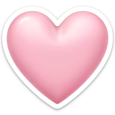 Pastel pink heart  sticker