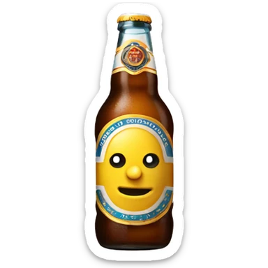 Tomando cerveza mesdi sticker