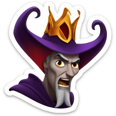 evil sorcerer Jafar sticker